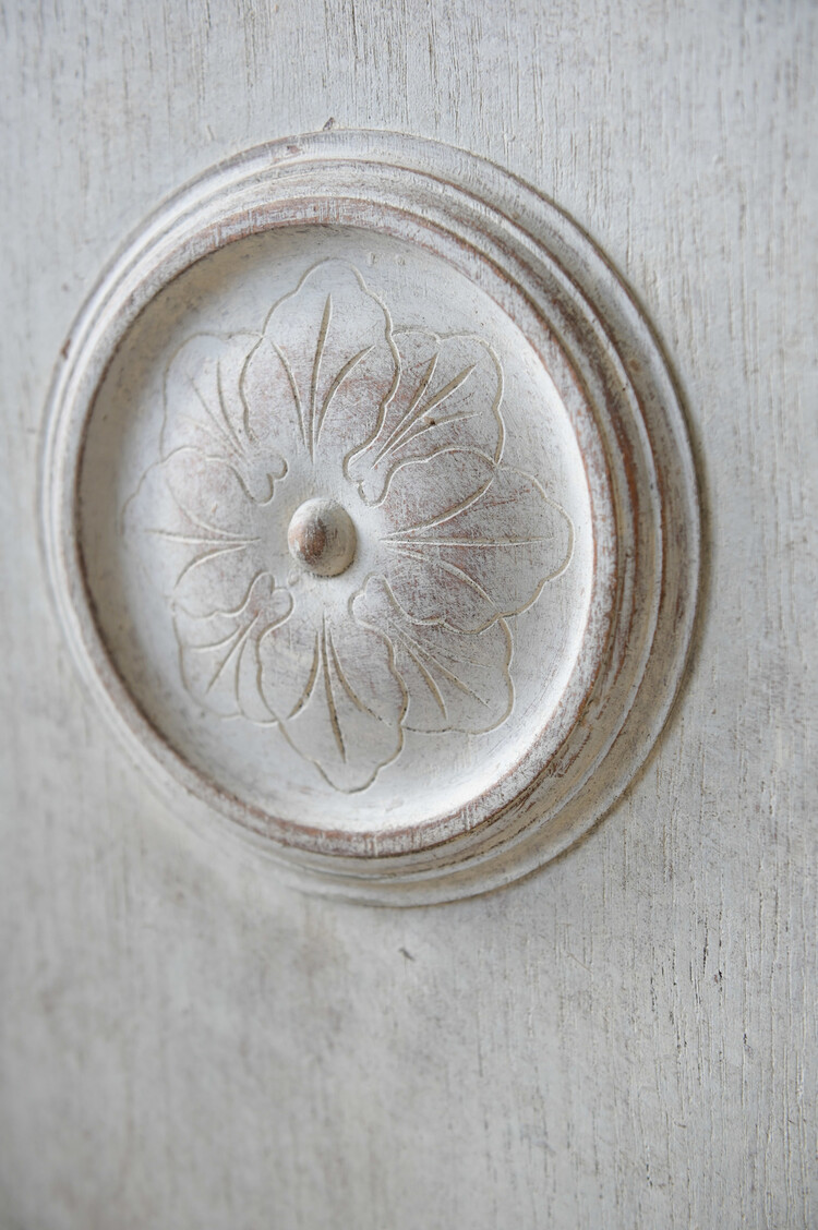 Antique Gustavian Soft Grey Sideboard