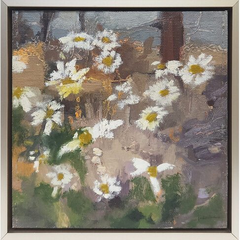 Maria Josenhans Daisies, oil painting