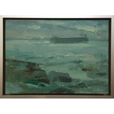 'Freighter Nocturne' painting
