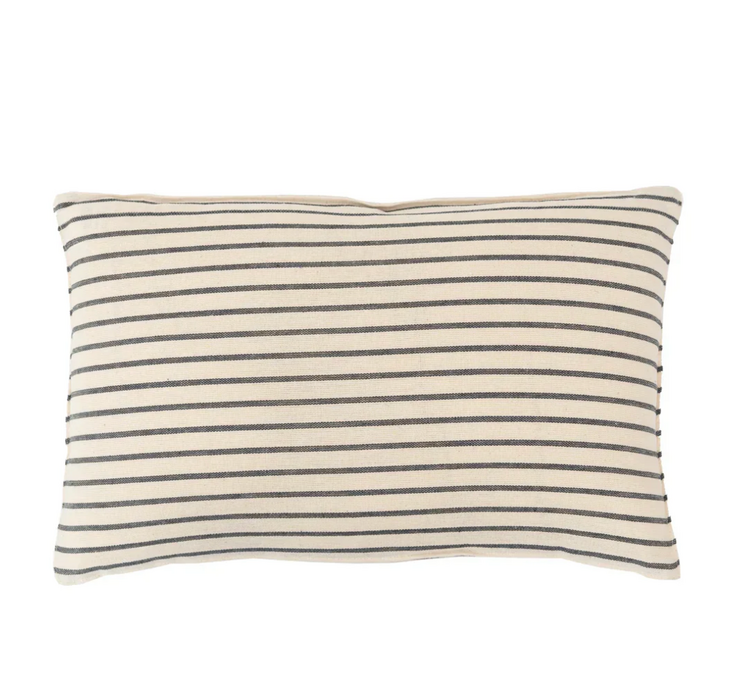Tensira Black & White Stripe Cushion