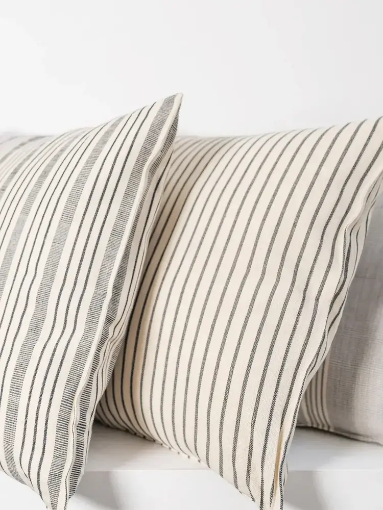 Tensira Black & White Stripe Cushion