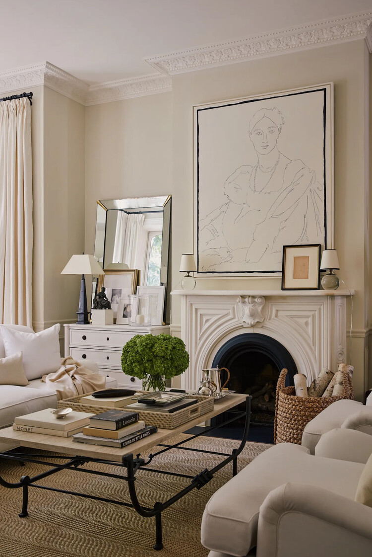 Matahari Home Extra-Large Rectangular Shallow Rattan Tray in White Wash