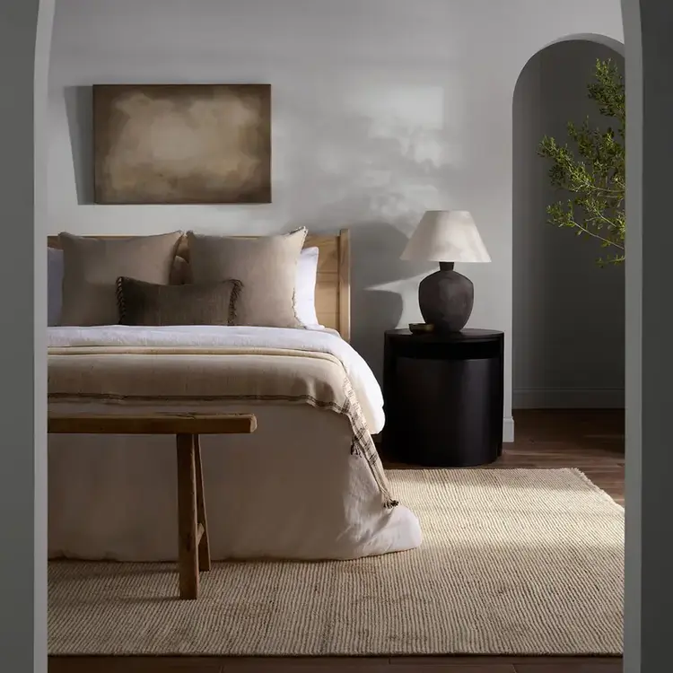 Zayda Hand-Knotted Wool Blend Rug