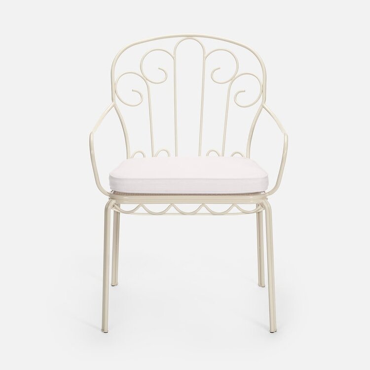 Esmeralda Outdoor Dining Chair with seat cushion