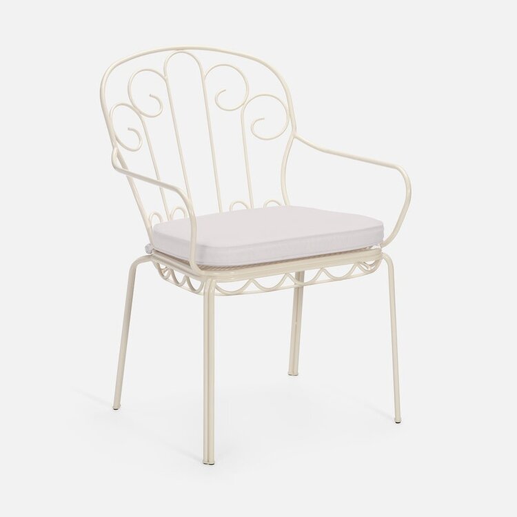 Esmeralda Outdoor Dining Chair with seat cushion
