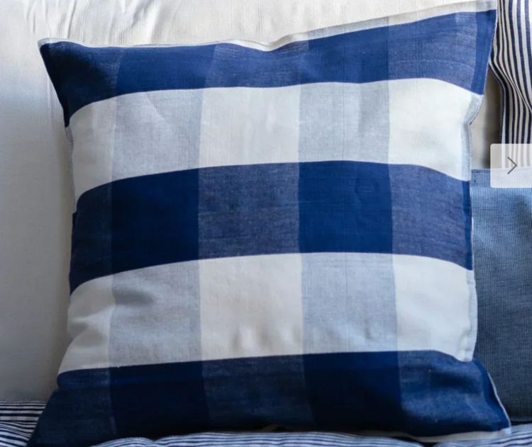 Tensira Large Check Cushion