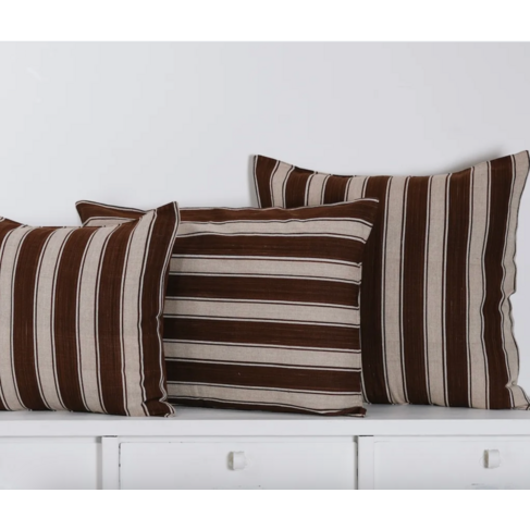 Brown & Ecru Stripe Cushion (coming soon)