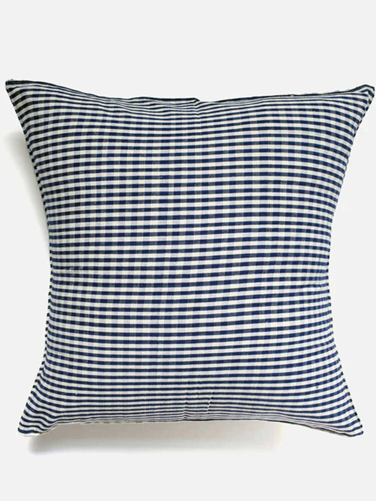 Blue Gingham Cushion