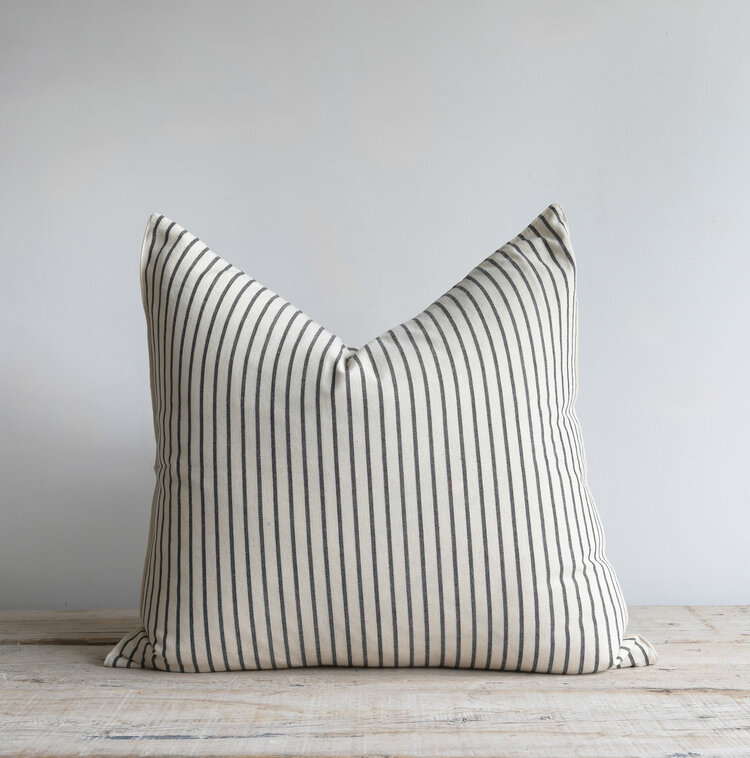 Black & White Stripe Cushion