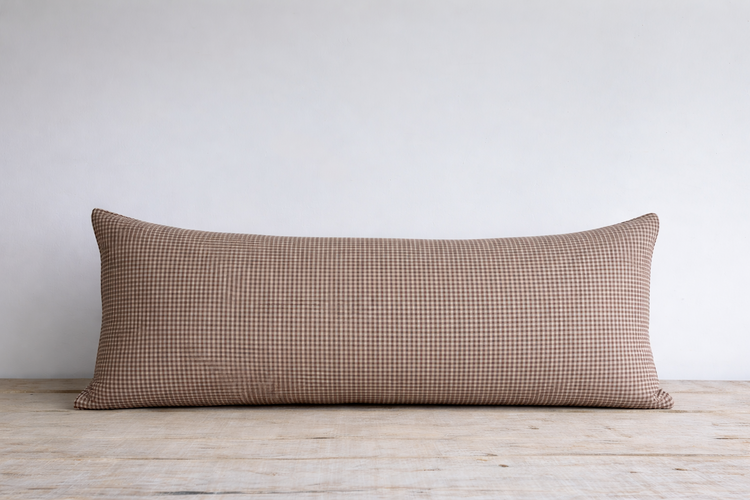 Tensira Brown Gingham Cushion