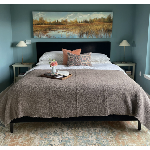 Gild & Co. Upholstered Bed in Velvet, Headboard Only