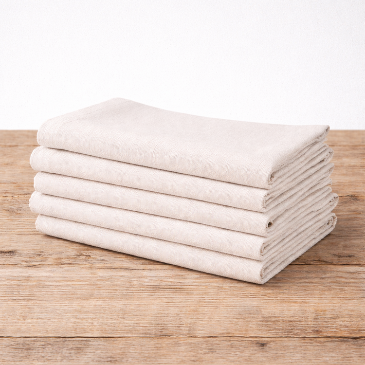 French Linen Napkins - Light Parma/Lilac  (set of 6)
