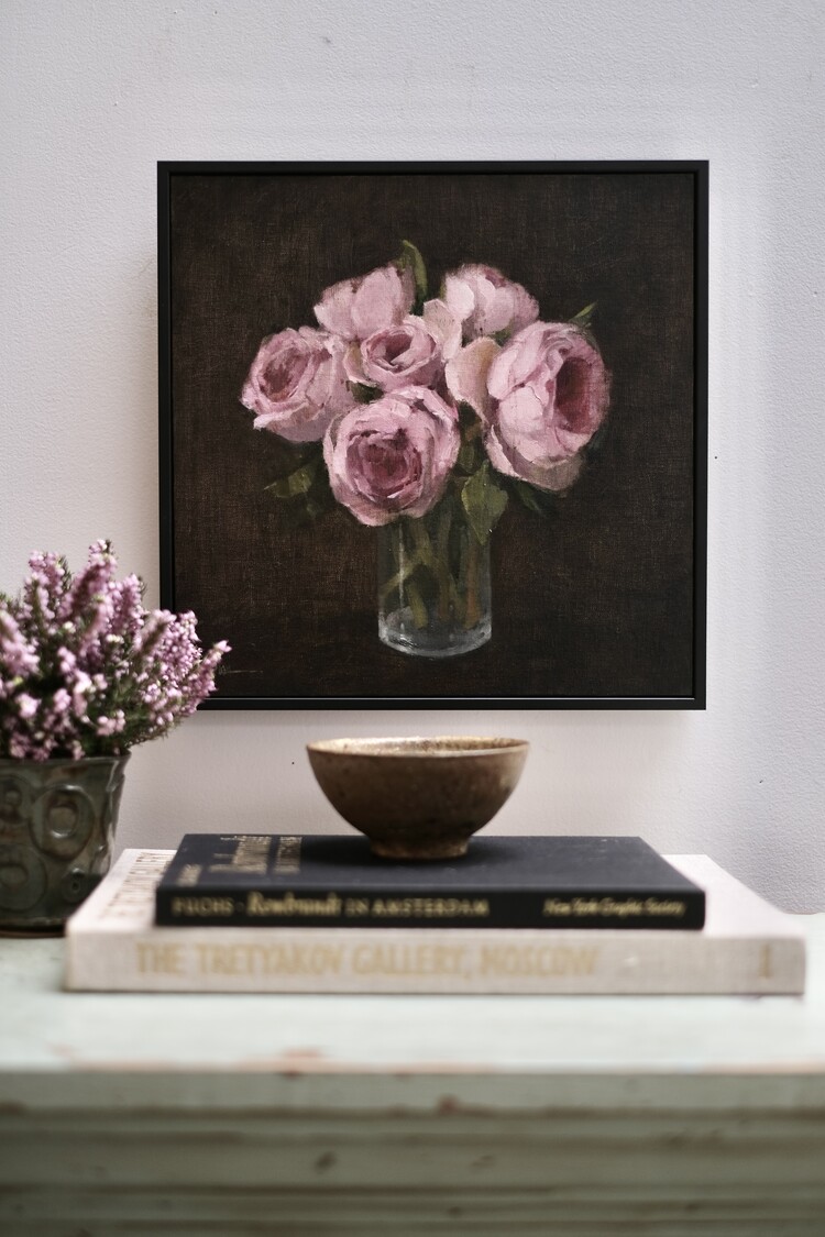 Shirley Claire Williams 'Cinder Rose' Oil Painting