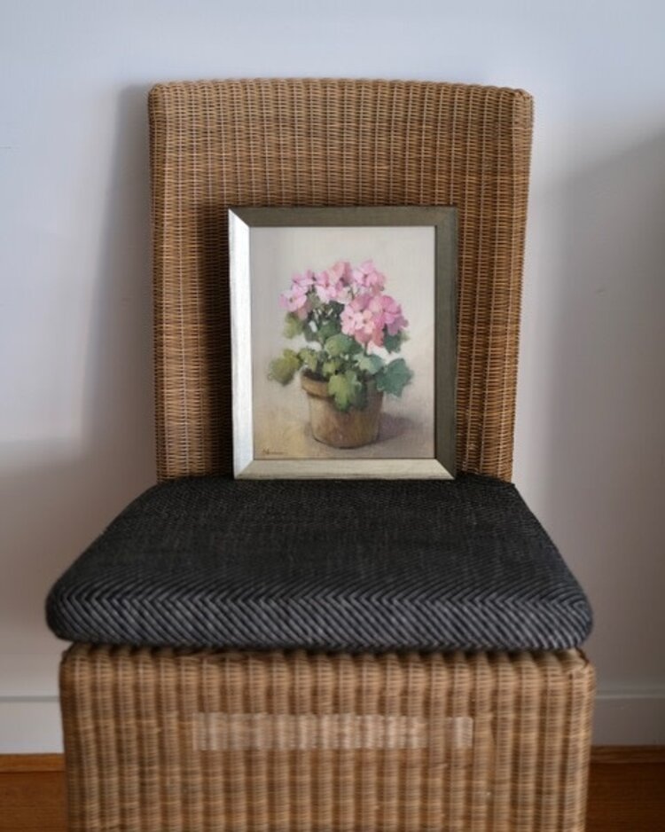 Shirley Claire Williams 'At the Window' Oil Painting, framed