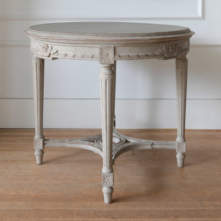 Gustavian Round Coffee or Side Table (SOLD)