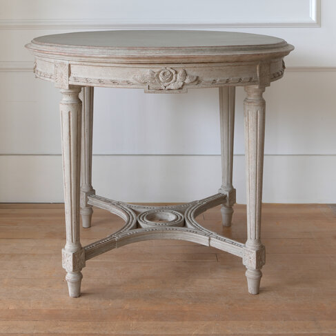 Antique Gustavian Round Side Table (SOLD)