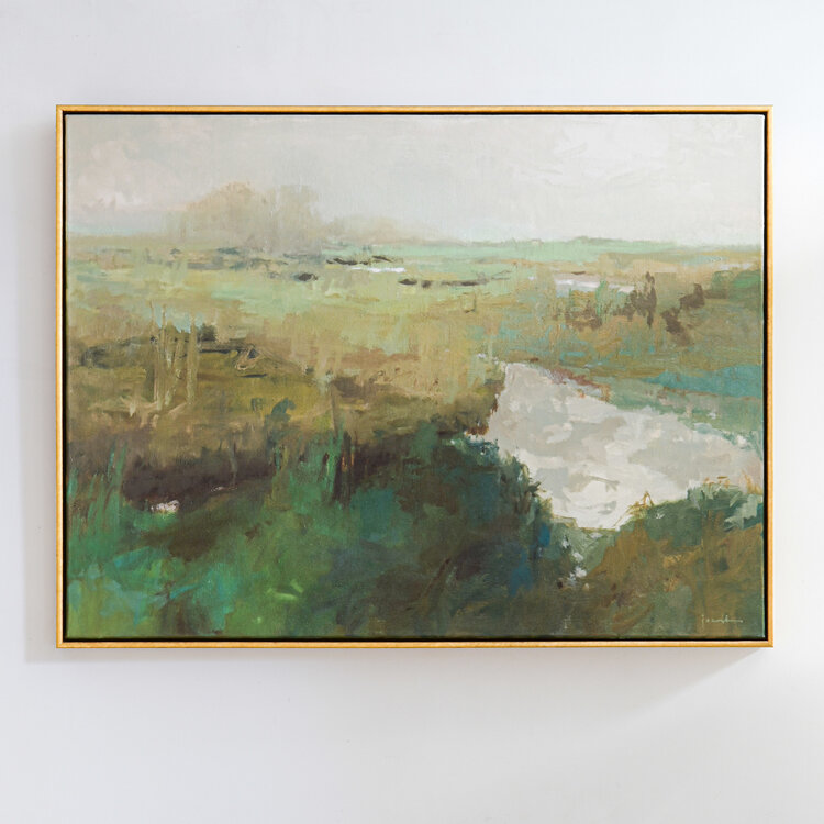 Meadowlark Oil Painting by Maria Josenhans