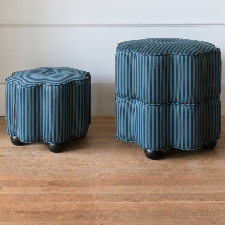 Ella Stool in Burnley Overdye - Evers/Black