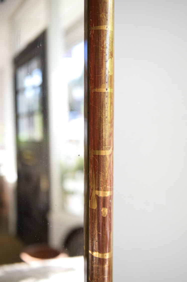 Antique Simple Frame Gilt Mirror