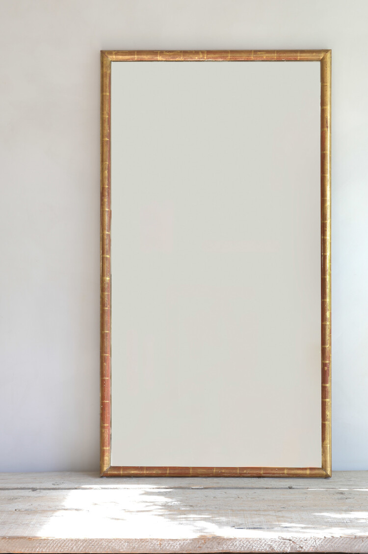 Antique Simple Frame Gilt Mirror