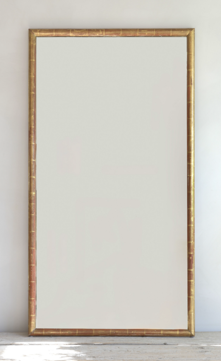 Antique Simple Frame Gilt Mirror