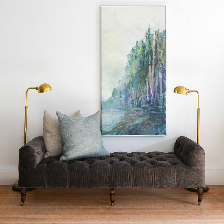 John Derian Upholstered Tufted Field Bench by John Derian