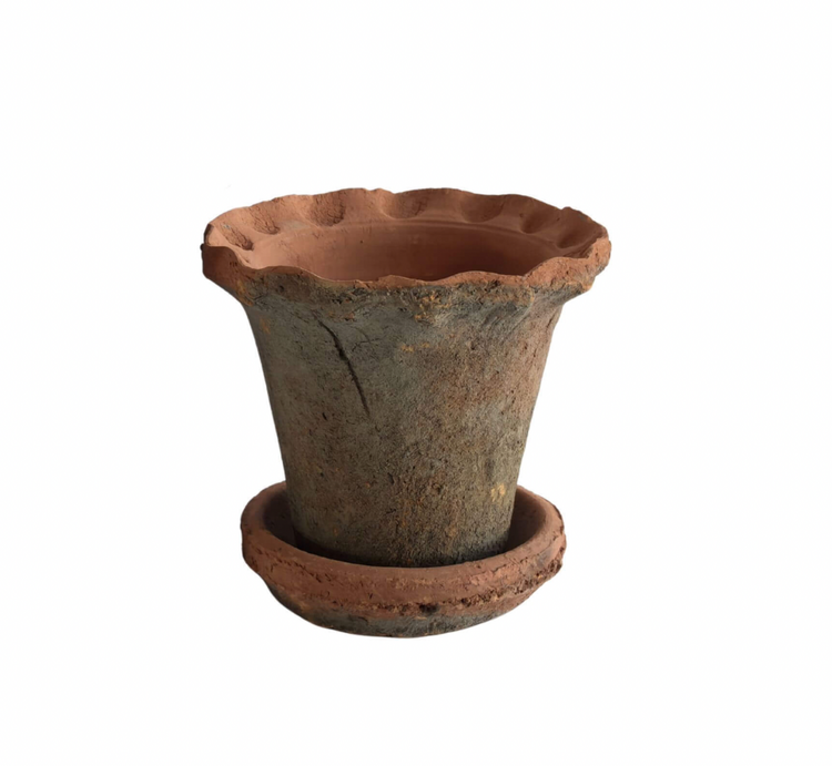 Redstone Planter Pot with Saucer