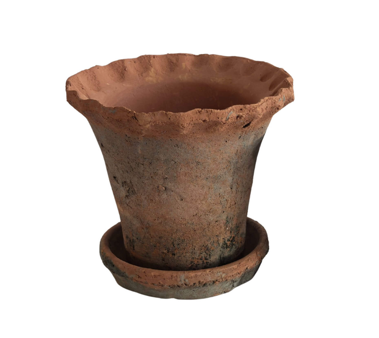 Redstone Planter Pot with Saucer