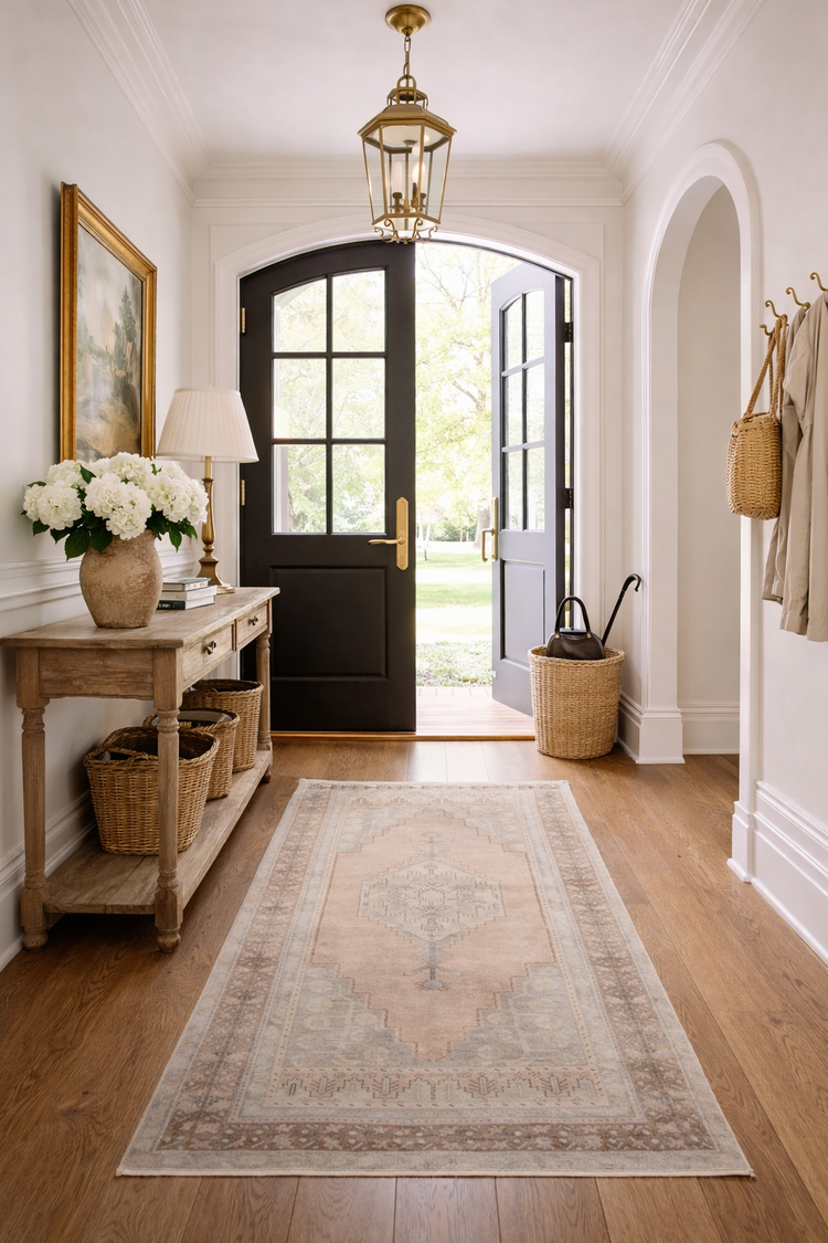 Vintage Turkish Wool Rug, 3'8" x 7'7"