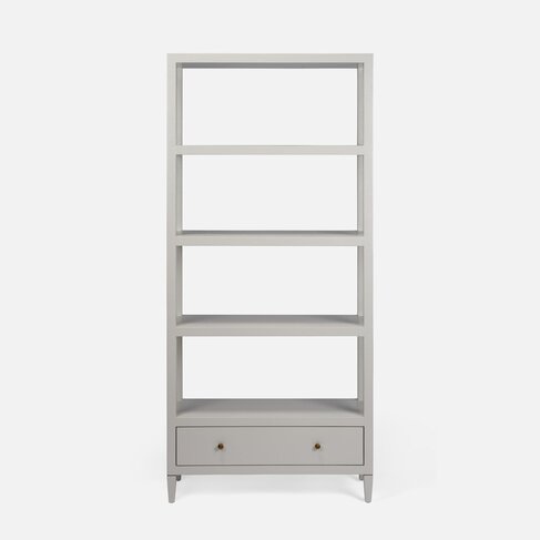 Conrad Bookcase in faux raffia