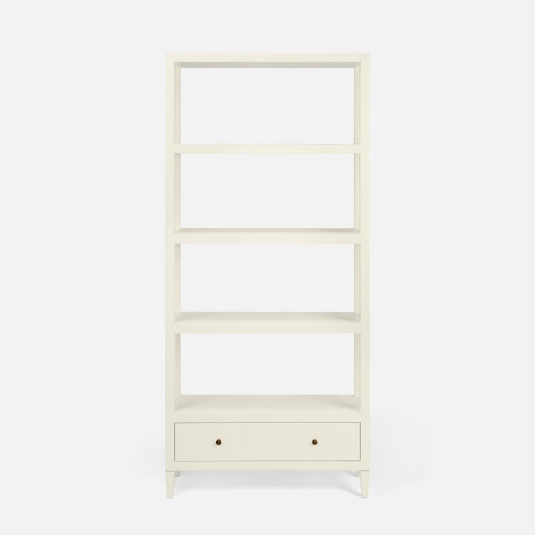 Conrad Bookcase in grey, black, white, navy