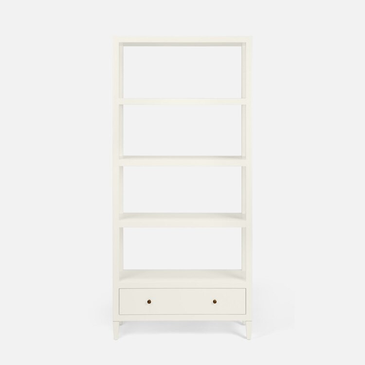 Conrad Bookcase in grey, black, white, navy