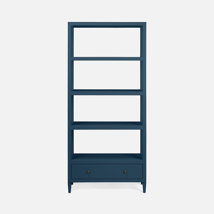 Conrad Bookcase in faux raffia