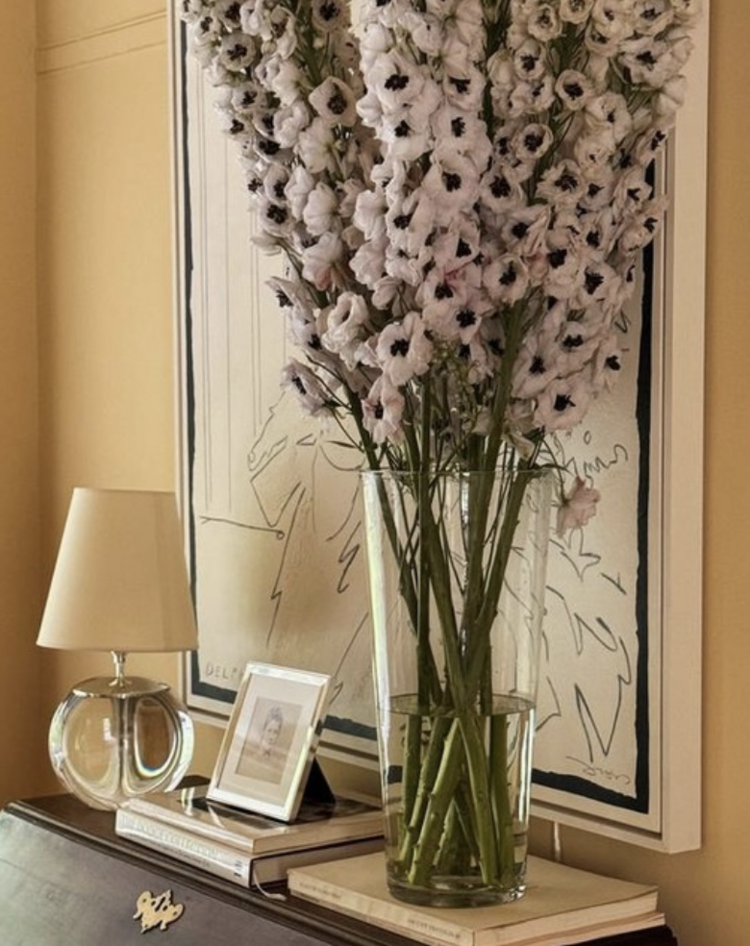 Terri Large Round Table Lamp in Crystal