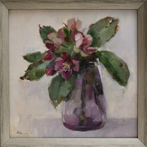 Winter Rose Painting