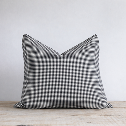 Black Gingham Cushion