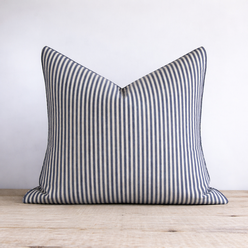 Navy Stripe Cushion