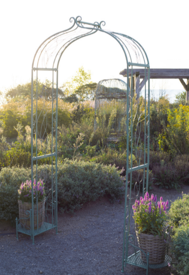 Grey Rattan Bushel Basket