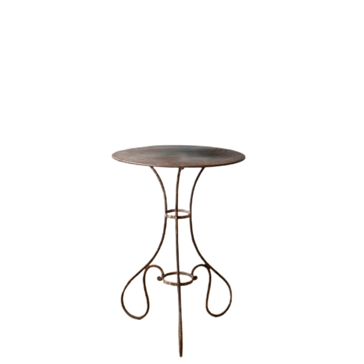 Antique French Metal Bistro Table