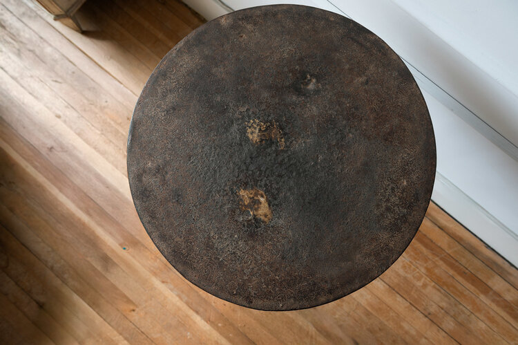 Antique French Metal Bistro Table