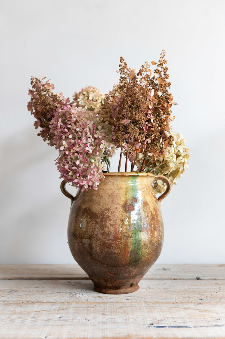 18th Century French Yellow Glazed Biot Pot