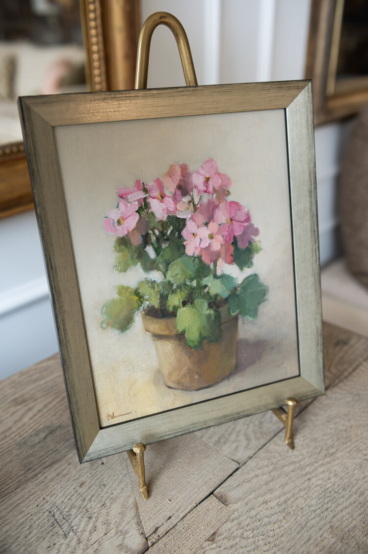 'At the Window' Oil Painting, framed