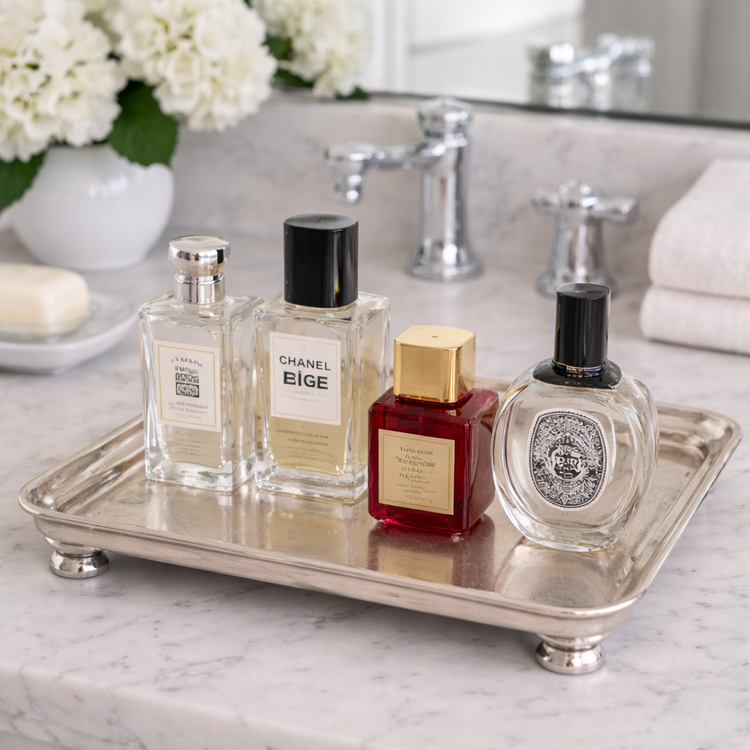 Vintage Silver Square Display Tray