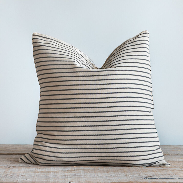 Black & White Stripe Cushion