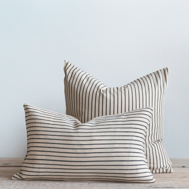 Black & White Stripe Cushion