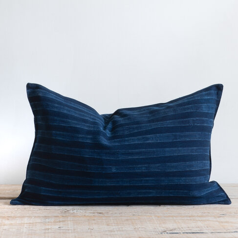 Blue Marine Stripe Cushion
