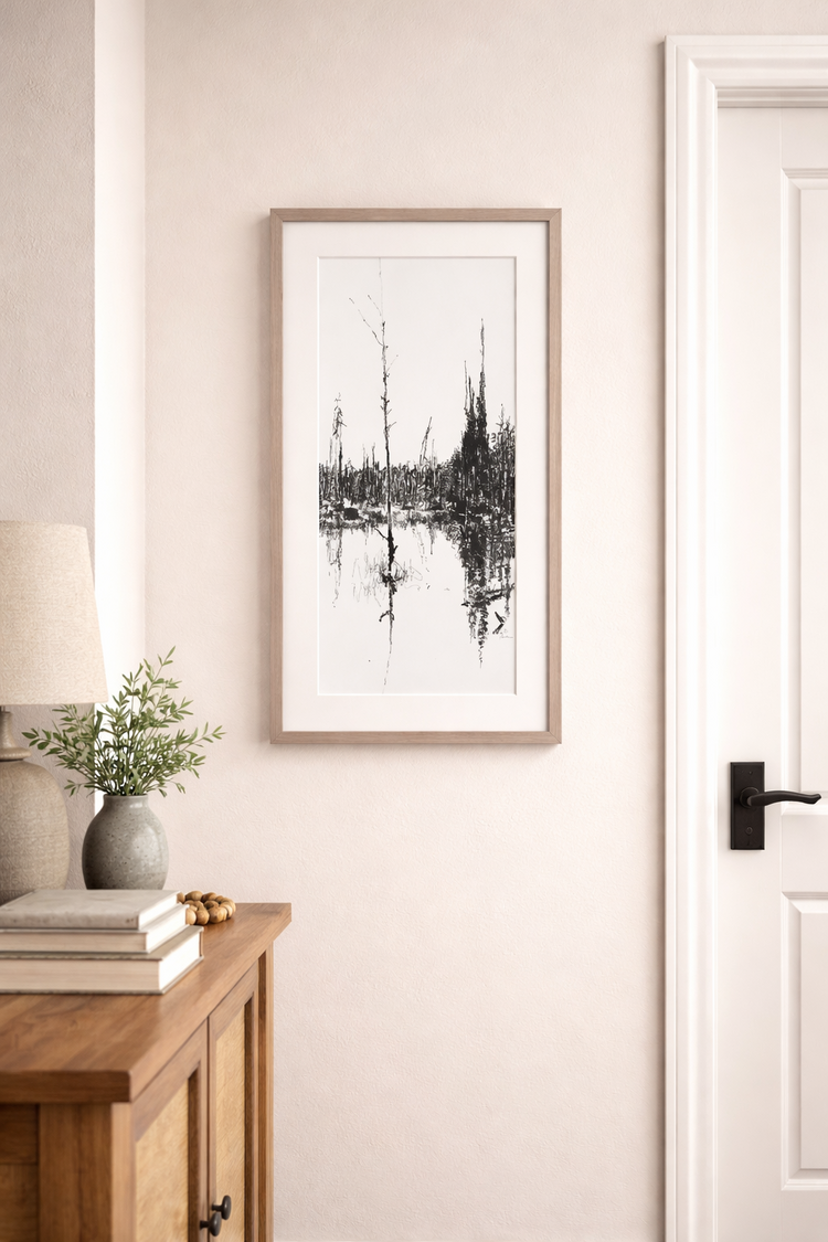 Maria Josenhans 'Tall & Thin' Pastel Drawing by Maria Josenhans