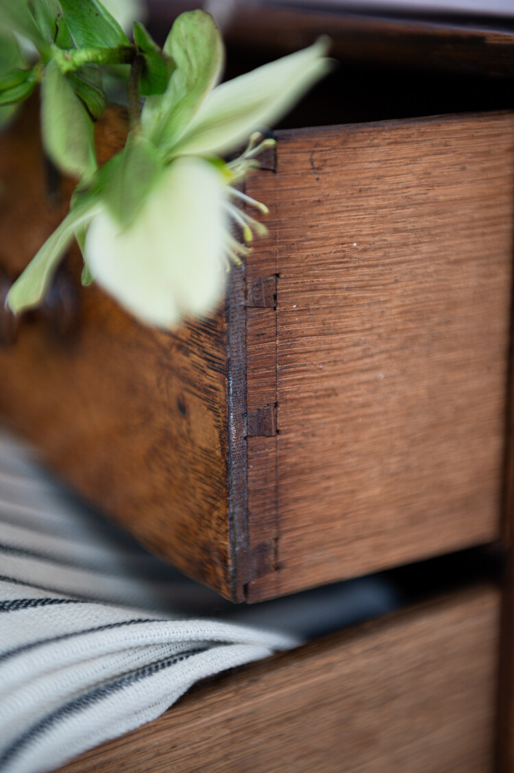 Antique Wooden Mini Drawers