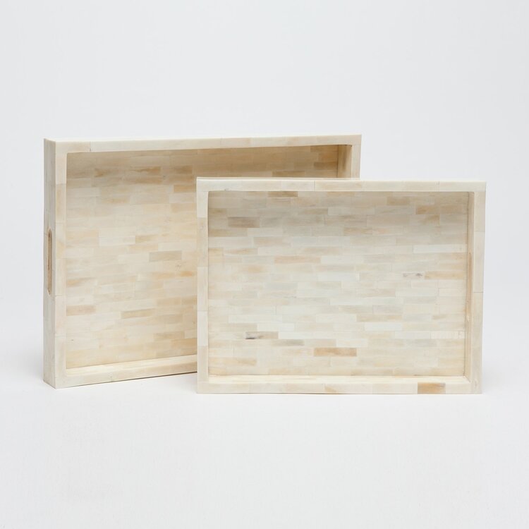Dakota Bone Tray Set of 2