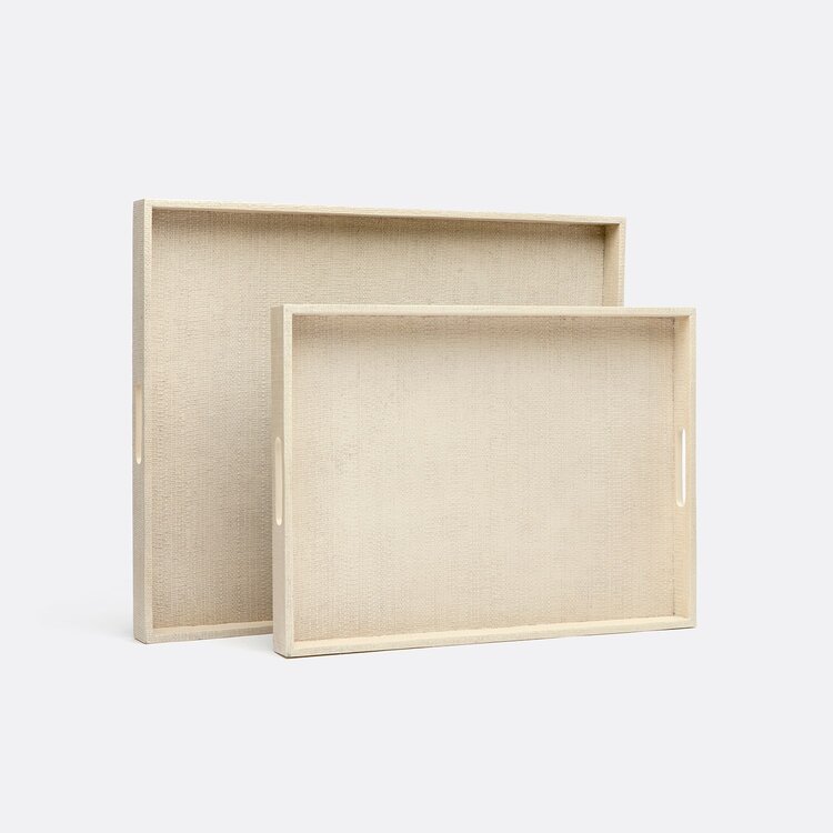 Sutton Raffia Tray, Set of 2